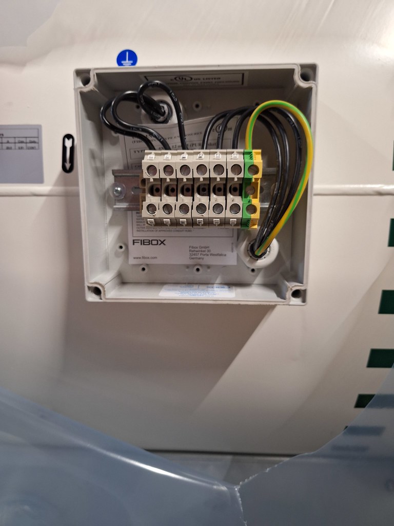 Cyclofan External Motor Feed Junction Box